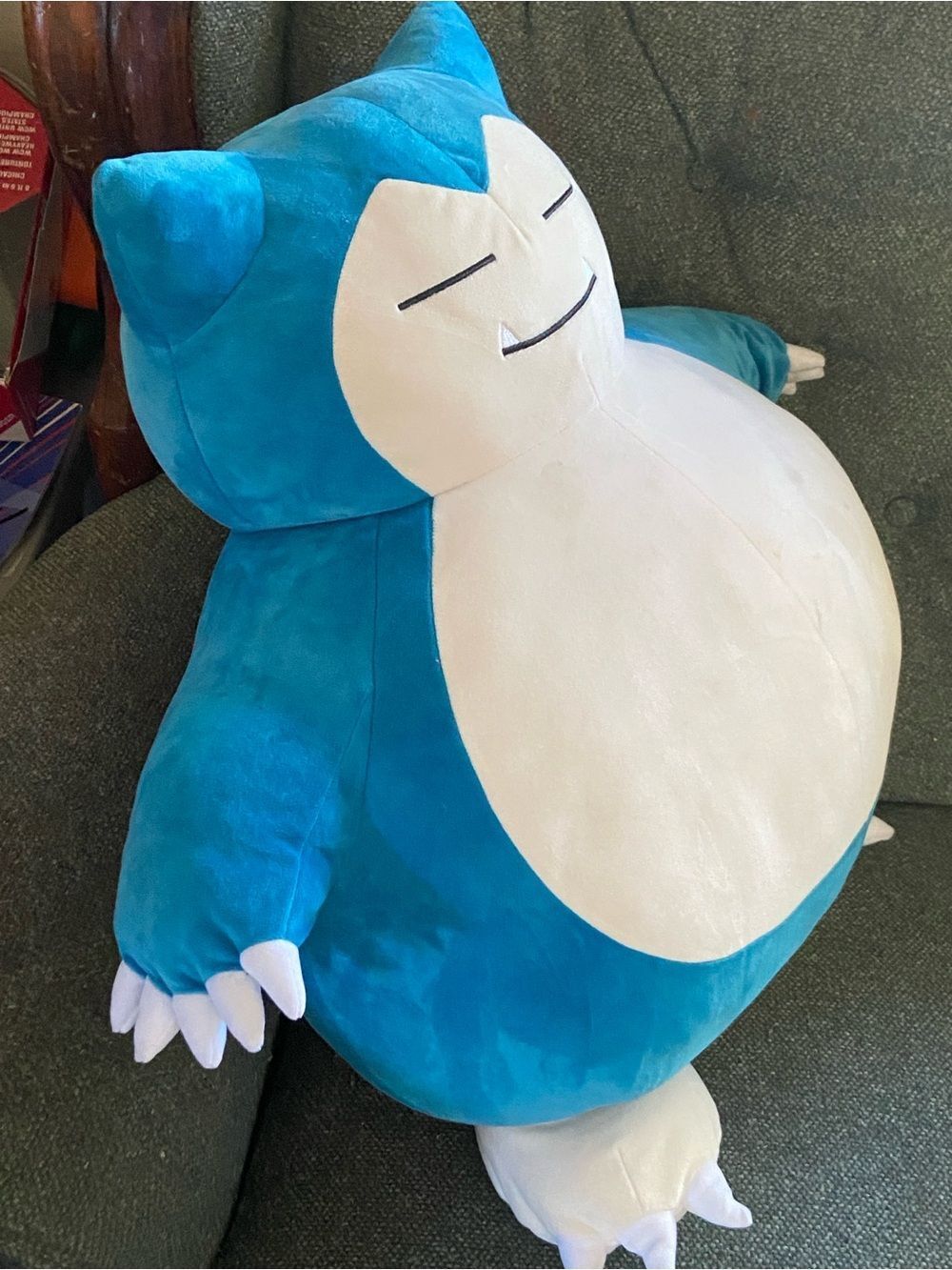 Large Blue & White Snorlax Plush Toy